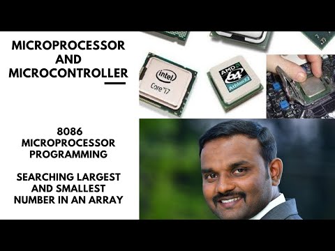 8086 Programming//LARGEST AND SMALLEST NO IN AN ARRAY//