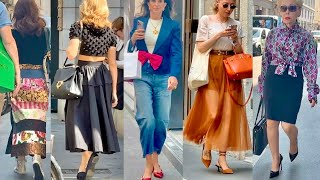 2025 MAY STREET FASHION ☀️🛍️MILAN FASHIONISTAS ON STREET STYLE & MILAN SUMMER 2025 SHOPPING #vogue