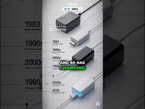 🪫"The First Phone Charger Was HUGE?! You Won’t Believe This!"🔋#shorts #firstcharger #history #facts