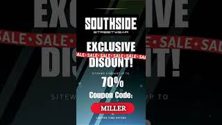 Southside Streetwear Sitewide Code! #TrendyLooks #UrbanWear #FashionEveryday #StreetStyle #CoolComfy