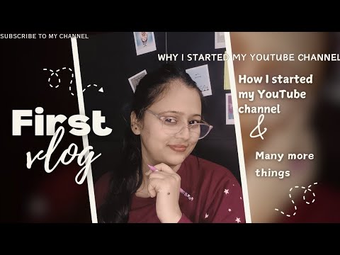 my first vlog on YouTube ||  The secret behind my YouTube vlog channel