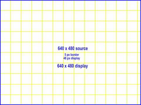 640 x 480 Yellow Grid Video Skin Test Video