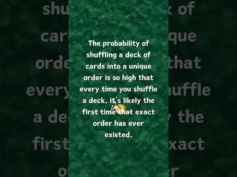 Card Chaos: Unraveling the Infinite Possibilities of Shuffling! 🃏🔄 #DidYouKnow
