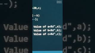 explain Prefix and postfix decrement operator in C Programming 🌹🌹🌹