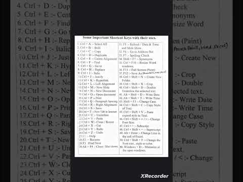 🖥️All Shortcut Key of Computer 🔥ll