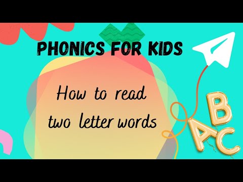 Two letter words for kids|How to read two letter words |Phonics|Home Schooling