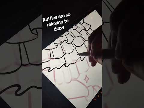 How I draw dresses #art #illustrationnation #wipartwork #procreate #artist