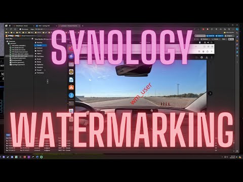 Set up watermarking using Synology Drive