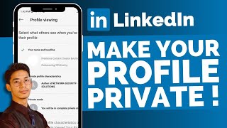 How To Make Your LinkedIn Profile Private !