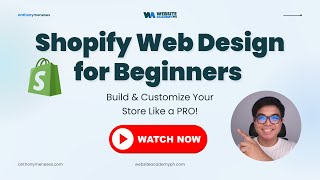Shopify Web Design for Beginners: Build & Customize Your Store Like a Pro! | FREE Design Template