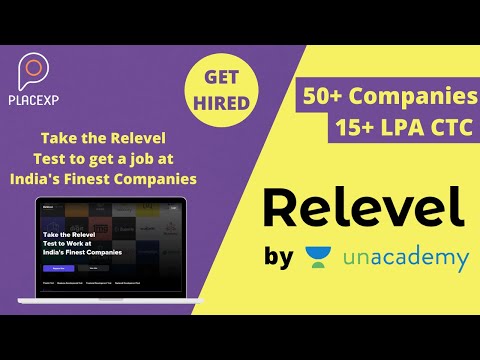 RELEVEL by UNACADEMY | Best way to get a job at 5 of India’s Top Unicorns | PlaceXP