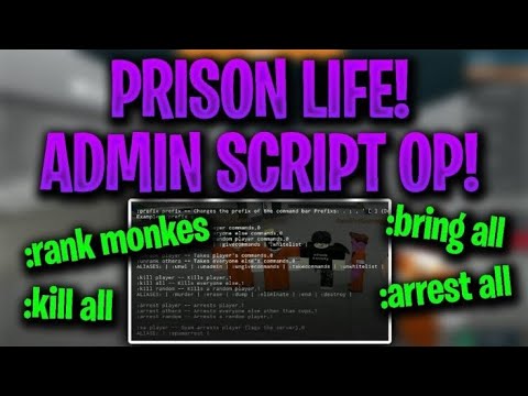 😱FE OP SCRIPT// Prison Life Admin Commands Fuluxus, Acures X😱