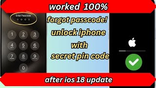 unavailable iphone with secret pin code / how to unlock iphone without passcode / unlock iphone