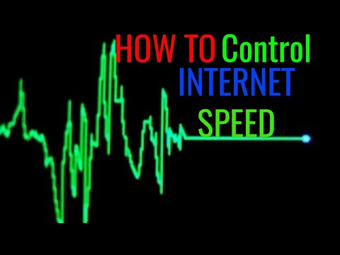 How to control data and hotspot speed