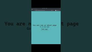 Page transition using HTML, CSS and JavaScript