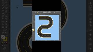 Adobe Illustrator 2025 Tips - How to Create Road Pattern Brush in Illustrator #shorts
