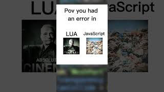 Errors In Codes Be like #coding #shortsfeed #shorts #lua #javascript #edit #fyp #foryou #memes #meme