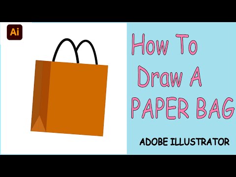 How To Draw A Paper Bag In Adobe Illustrator||Adobe Illustrator Tutorial||
