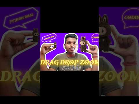 Zoom Image with Hand Gesture🤏#ai#pythonbhai#labubu#coding#viral#trending#computervision#viralshorts