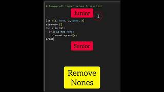 Junior Vs. Senior Python Developer #shorts #python #programming #coding