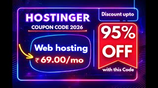 Hostinger Coupon Code 2026 💥 Get 95% OFF on Hosting 💥Verified Hostinger Promo Code