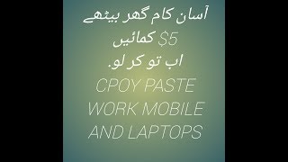 Earn money daily $5 online simple copy paste work