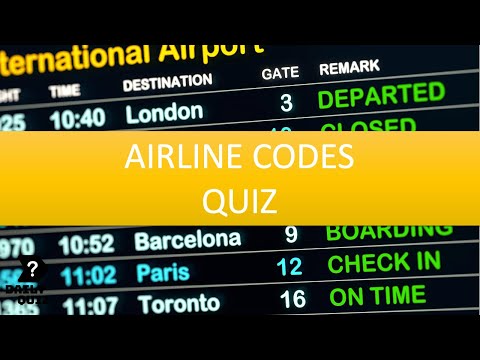 Airline Code Challenge: Can You Guess the Airlines from IATA and ICAO Codes?