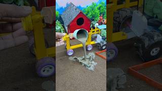 Amazing Mini Tractor Pillar making | Construction Machine project ! #shorts #youtubeshorts