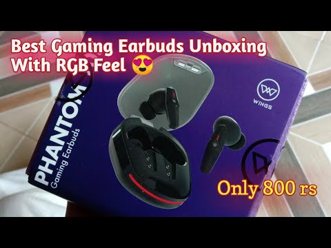 Best Gaming Earbuds Unboxing 🤯😍😵 || Wings Phantom 105 earbuds unboxing in hindi