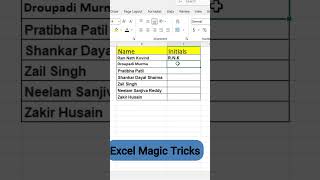 "Excel Me Short Name Banana Sikho – Easy Trick!"!
