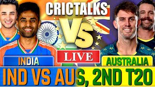 🔴 Live: IND vs AUS, 2nd T20I, Cricket Live Match Today Scores & Commentary, India vs Australia