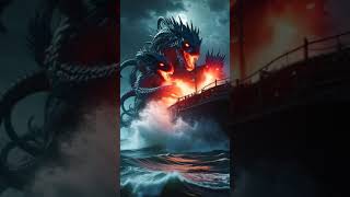 Giant Sea Monster Attacks Ship – Intense Mythical Ocean Horror  #SeaMonsterAttack #HydraShipwreck