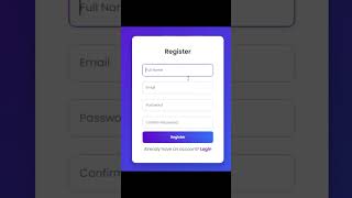 Login Page With Html Css #attractive #htmlcss #htmllogin #webdevelopment #coding #shorts #trending