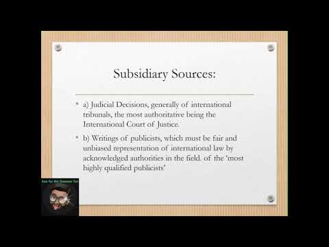 Public International Law: Part I