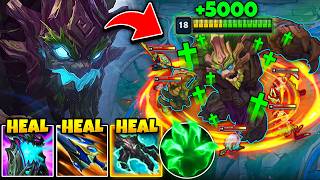 Maokai but I can literally out-heal the entire enemy team 1v5 (INFINITE HEALING HACK)