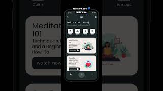 Flutter Meditation App 💙 #flutter#shortsfeed #challenge #shortsvideo #shortsyoutube #ui