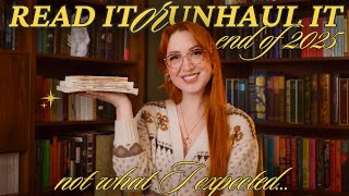 Read It or Unhaul It Reading Vlog #5... Finishing 2025 Strong! 📚⭐️