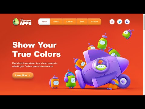 Bomcom APPS - Full Website Making Tutorial - Just HTML and CSS
