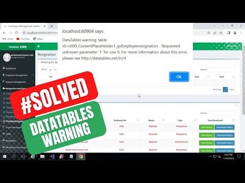 How to Fix DataTables Warning: Requested Unknown Parameter '1' for Row 0 | Step-by-Step Guide