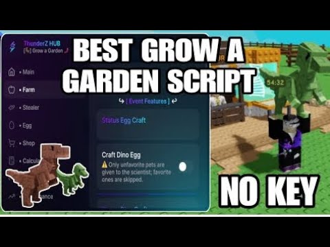 🔥🔥Grow a Garden Script GUI🔥🔥 | AUTO EVENT INFINITE SEED EGG PET SPAWNER.  💥*NO KEY*💥