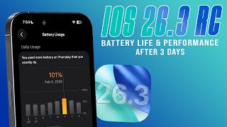 iOS 26.3 RC Beast BATTERY LIFE After 3 DAYS