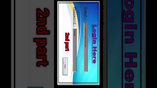 login page 2nd part | login page by python tkinter part 2