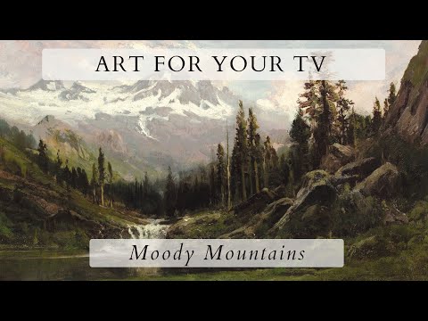 Vintage Mountains TV Screensaver | Pacific Northwest | Vintage Art Slideshow | 1 Hr 4K HD Paintings