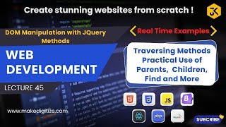 45 || DOM Manipulation with jQuery Methods: text(), html(), and More - Practical Examples - Part 1