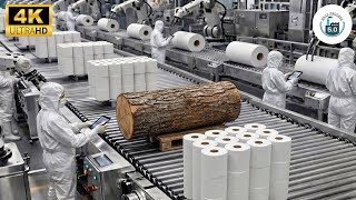 Inside the Charmin Factory: From Wood Logs to Toilet Paper (Full Process)