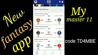 #mymaster11#                       New fantasy app my master11 //100% bonus