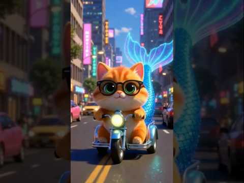 Cat's Shopping Trip🌈 | Cat's Beautiful Gift For Best Friend ❤️#shorts #cat #kitten #funny #aicat