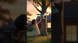 fluttering bird 🐦 sit on baby's hand #viralvideo #viralshorts #trendingnews #bird #viral #foryou