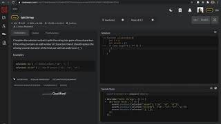 CodeWars || Split Strings || JavaScript || Code Challenge
