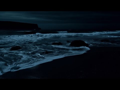 Calming Sea Waves & Dark Screen Sleep Sounds (24 Hours) for Deep, Restful Relaxation